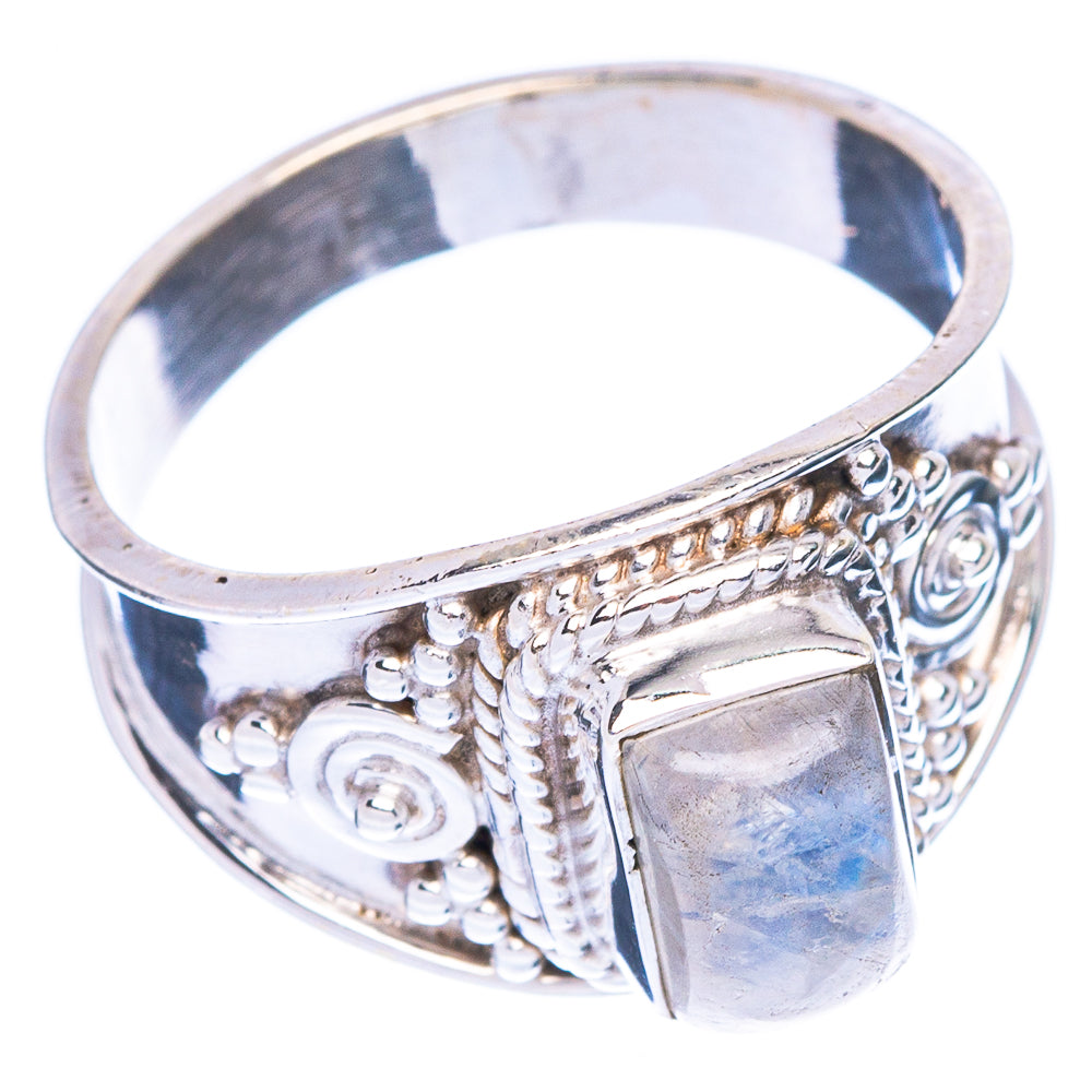 Rainbow Moonstone Dainty Ring Size 6 (925 Sterling Silver) R146963