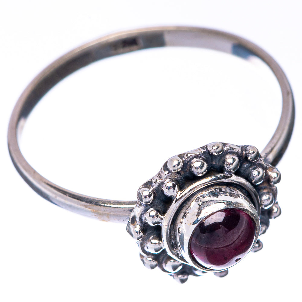 Garnet Dainty Ring Size 8 (925 Sterling Silver) R145269