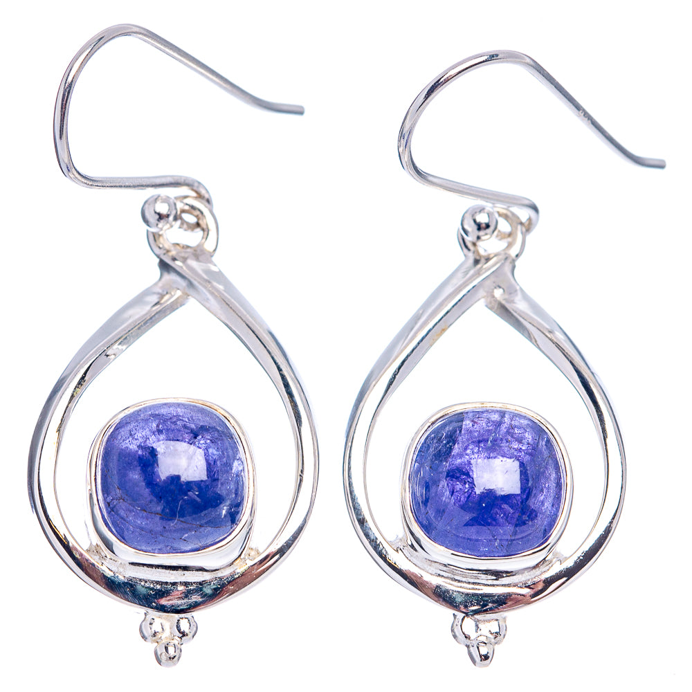 Premium Tanzanite Earrings 1 1/2" (.925 Sterling Silver)