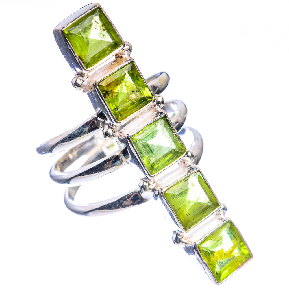 Large Peridot Ring Size 8 (925 Sterling Silver) RING143469