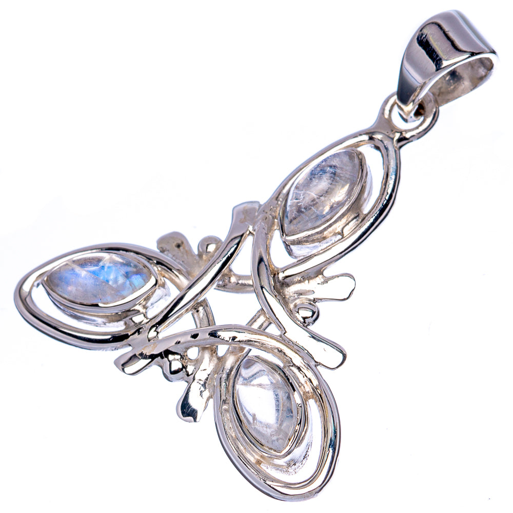 Asc Premium Rainbow Moonstone Pendant 1 1/2" (925 Sterling Silver) P42277