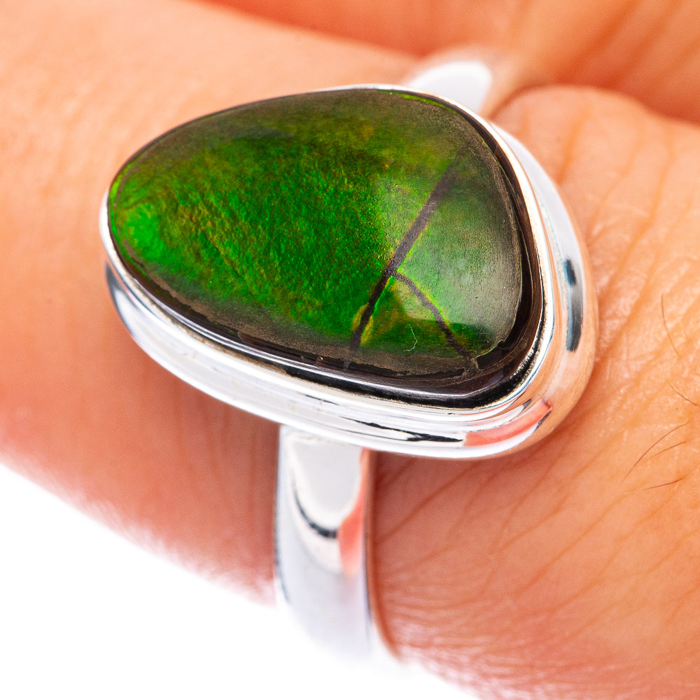 Ammolite Ring Size 8 (925 Sterling Silver) R144960