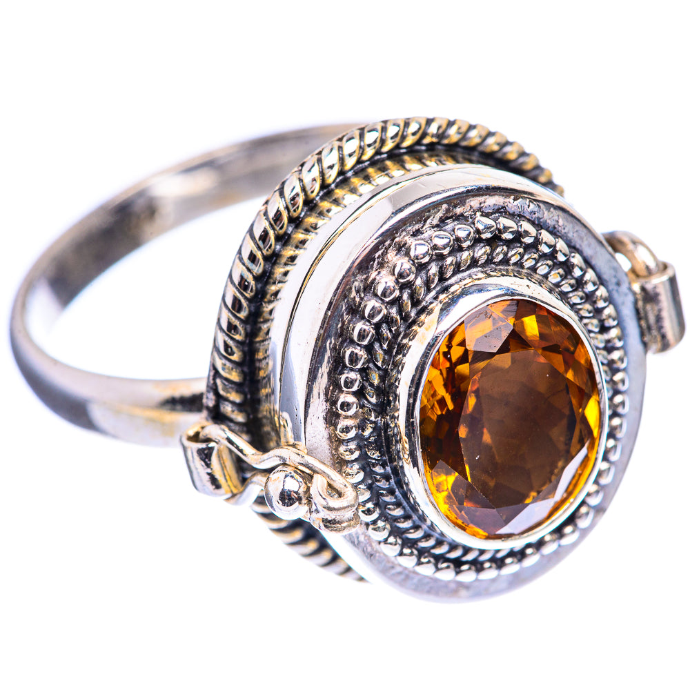 Poison Faceted Citrine Ring Size 11.75 (925 Sterling Silver) R142810