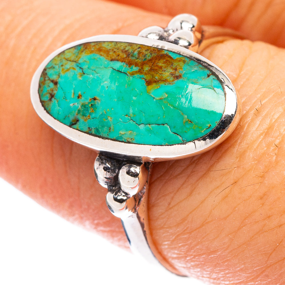 Rare Arizona Turquoise Ring Size 7.5 (925 Sterling Silver) R146840