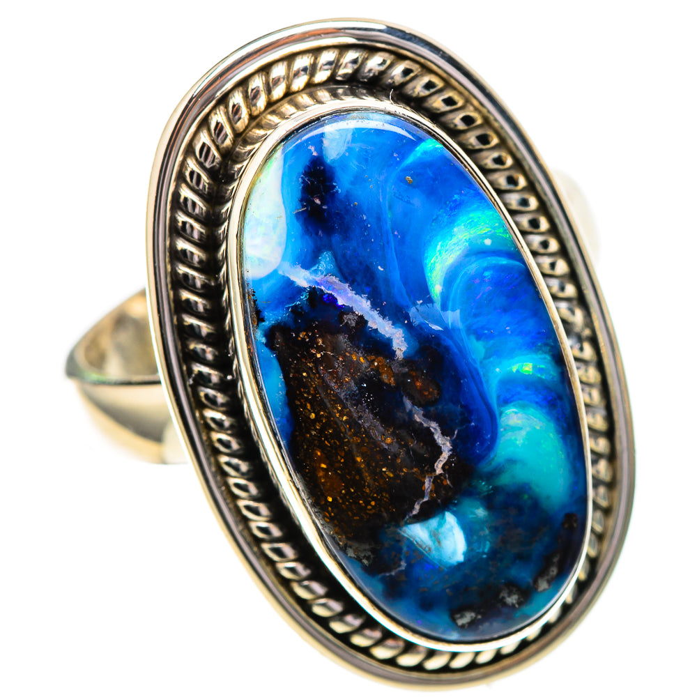 Boulder Opal Ring Size 8 (925 Sterling Silver) RING137844