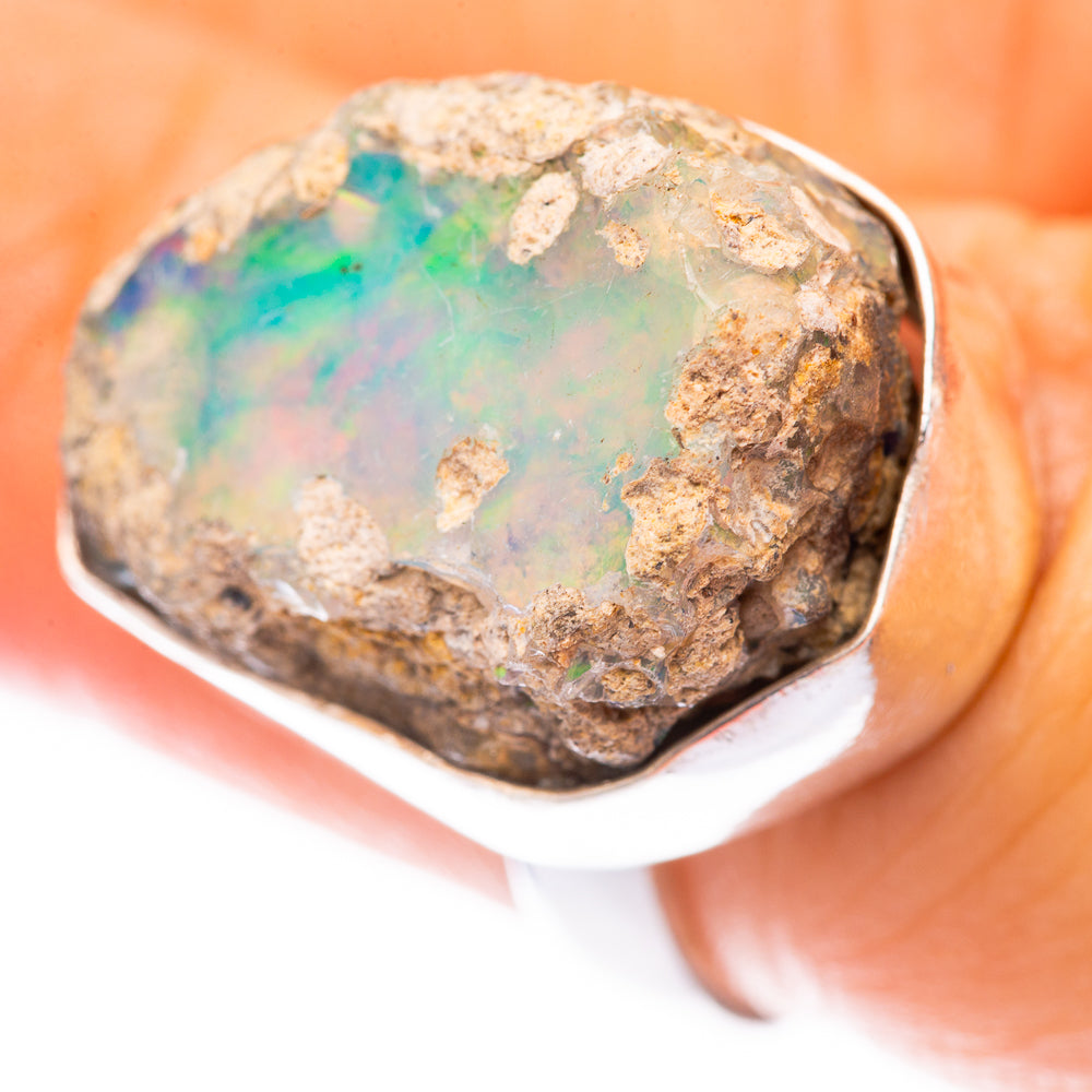 Rough Ethiopian Opal Ring Size 6 (925 Sterling Silver) R140500