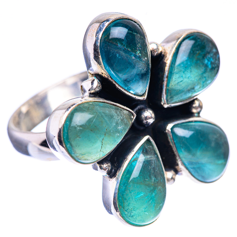 Blue Fluorite Ring Size 7.75 (925 Sterling Silver) R142765