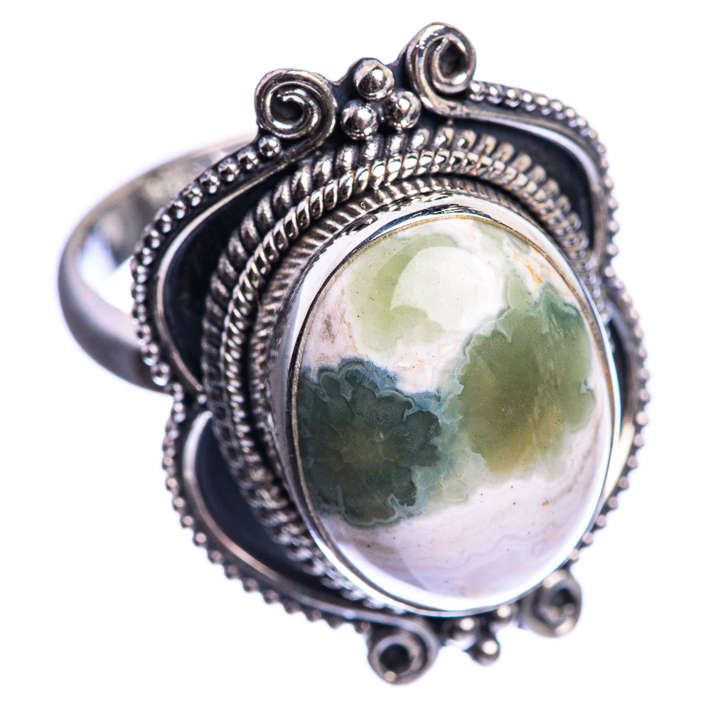 Ocean Jasper 925 Sterling Silver Ring Size 9