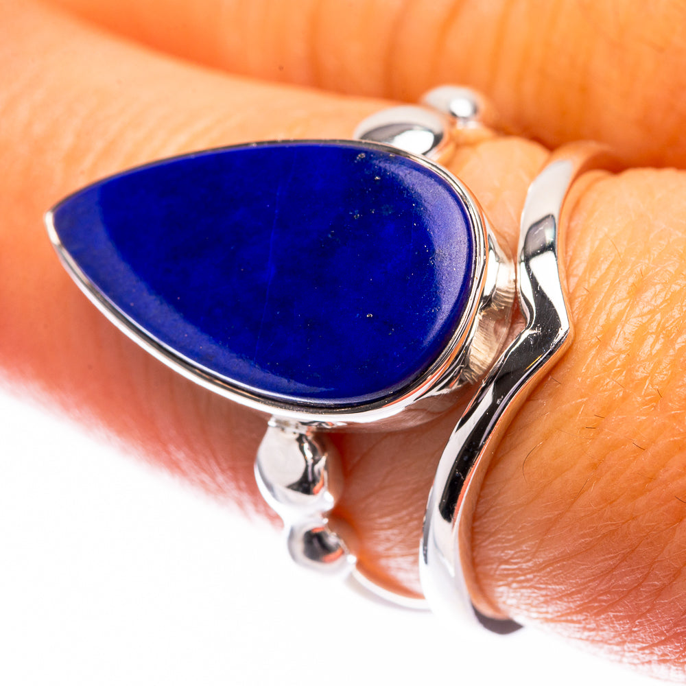 Premium Lapis Lazuli Ring Size 8 (925 Sterling Silver) R141759