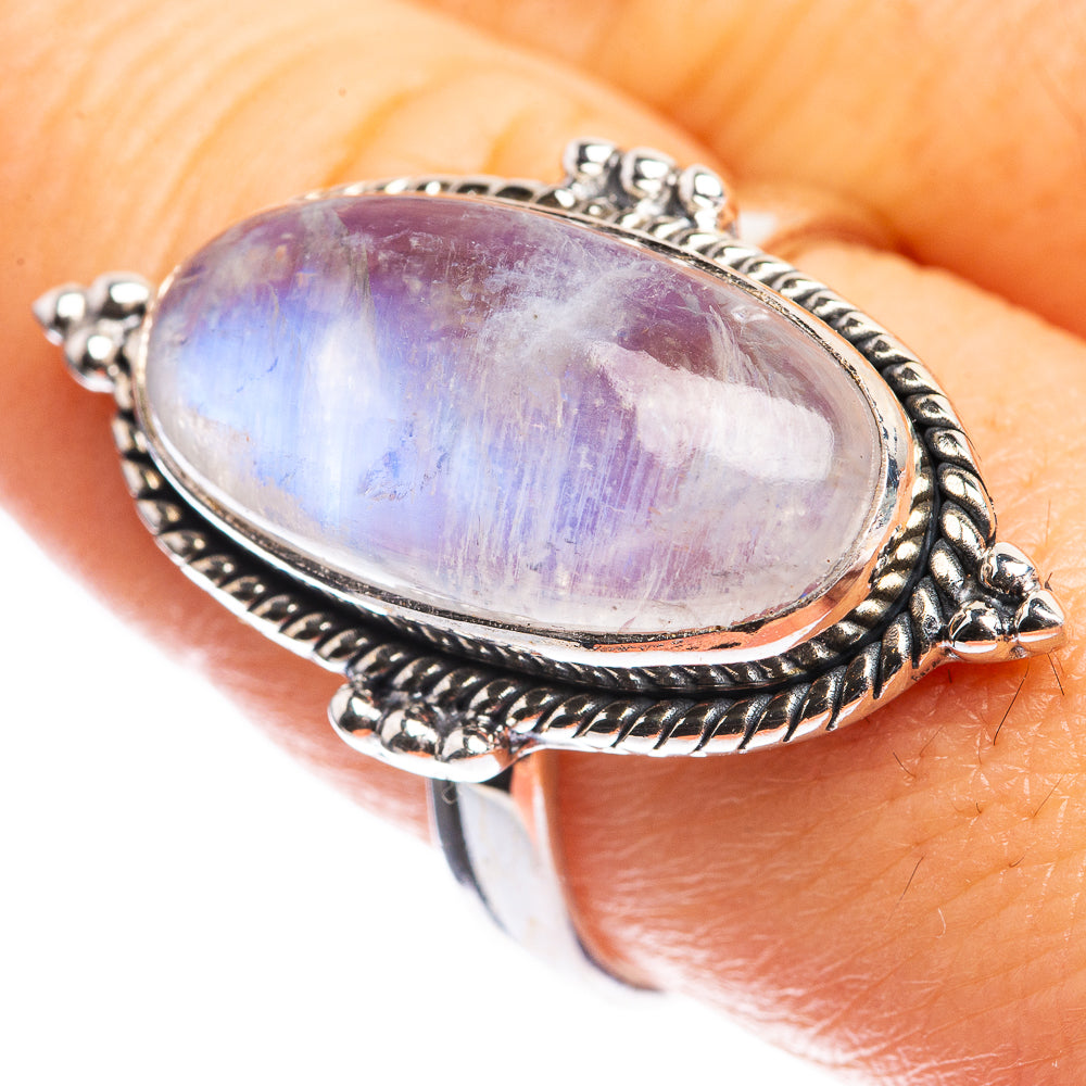 Rainbow Moonstone Ring Size 8.75 (925 Sterling Silver) RING143381