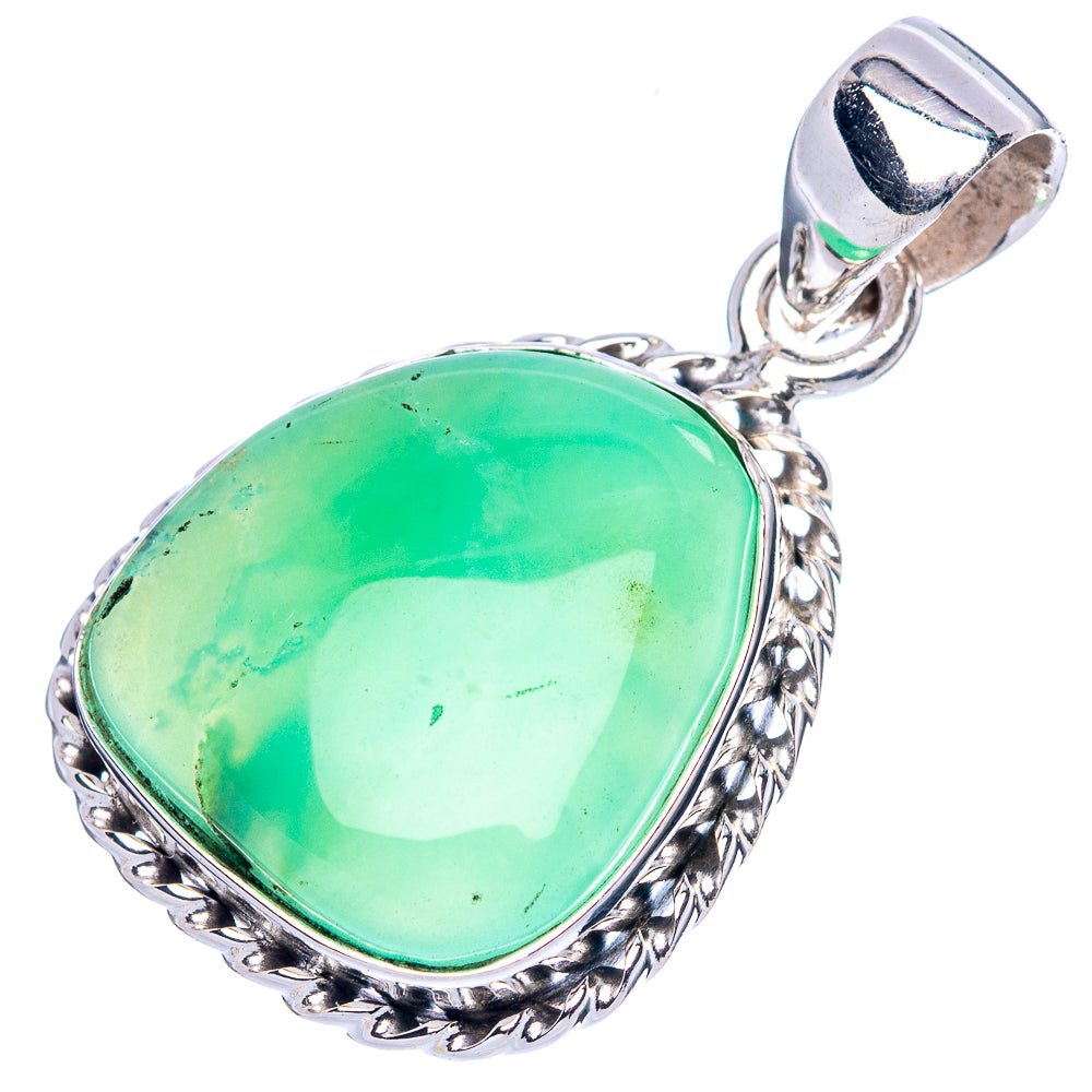 Chrysoprase Pendant 1 1/4" (925 Sterling Silver) P42531