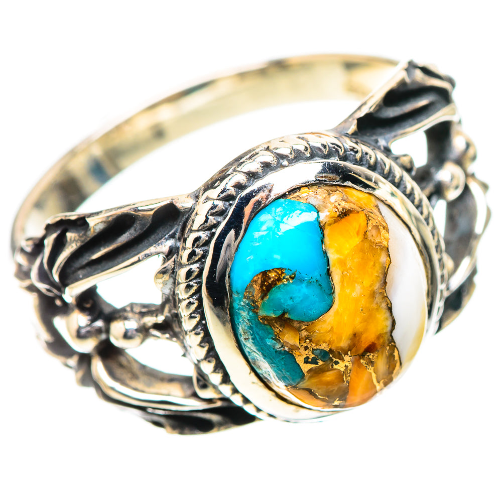 Spiny Oyster Turquoise Ring Size 9.25 (925 Sterling Silver) RING139190