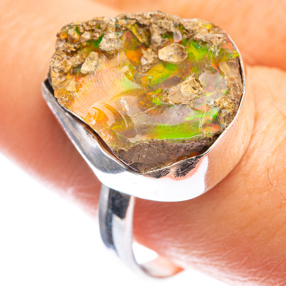 Rough Ethiopian Opal Ring Size 10 (925 Sterling Silver) RING143433