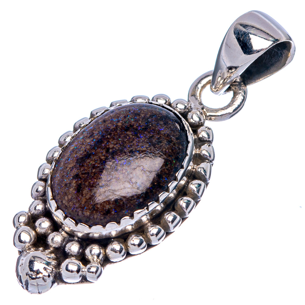 Rare Andamooka Opal Pendant 1 3/8" (925 Sterling Silver) P39958