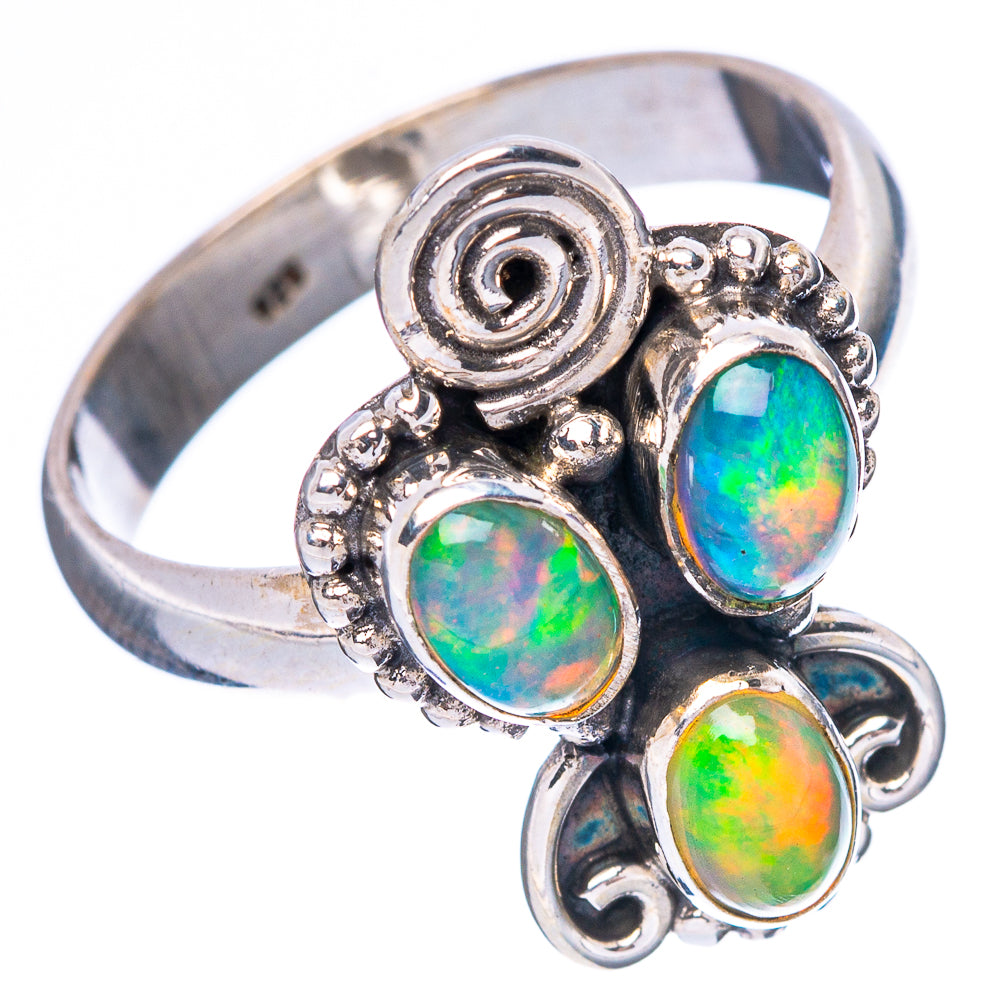 Rare Ethiopian Opal Ring Size 8 (925 Sterling Silver) R4368