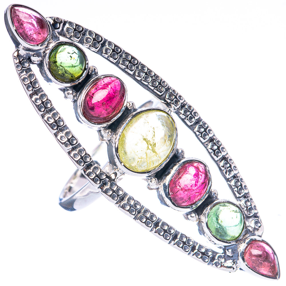 Signature Multi-Tourmaline Ring Size 7 (925 Sterling Silver) R2576