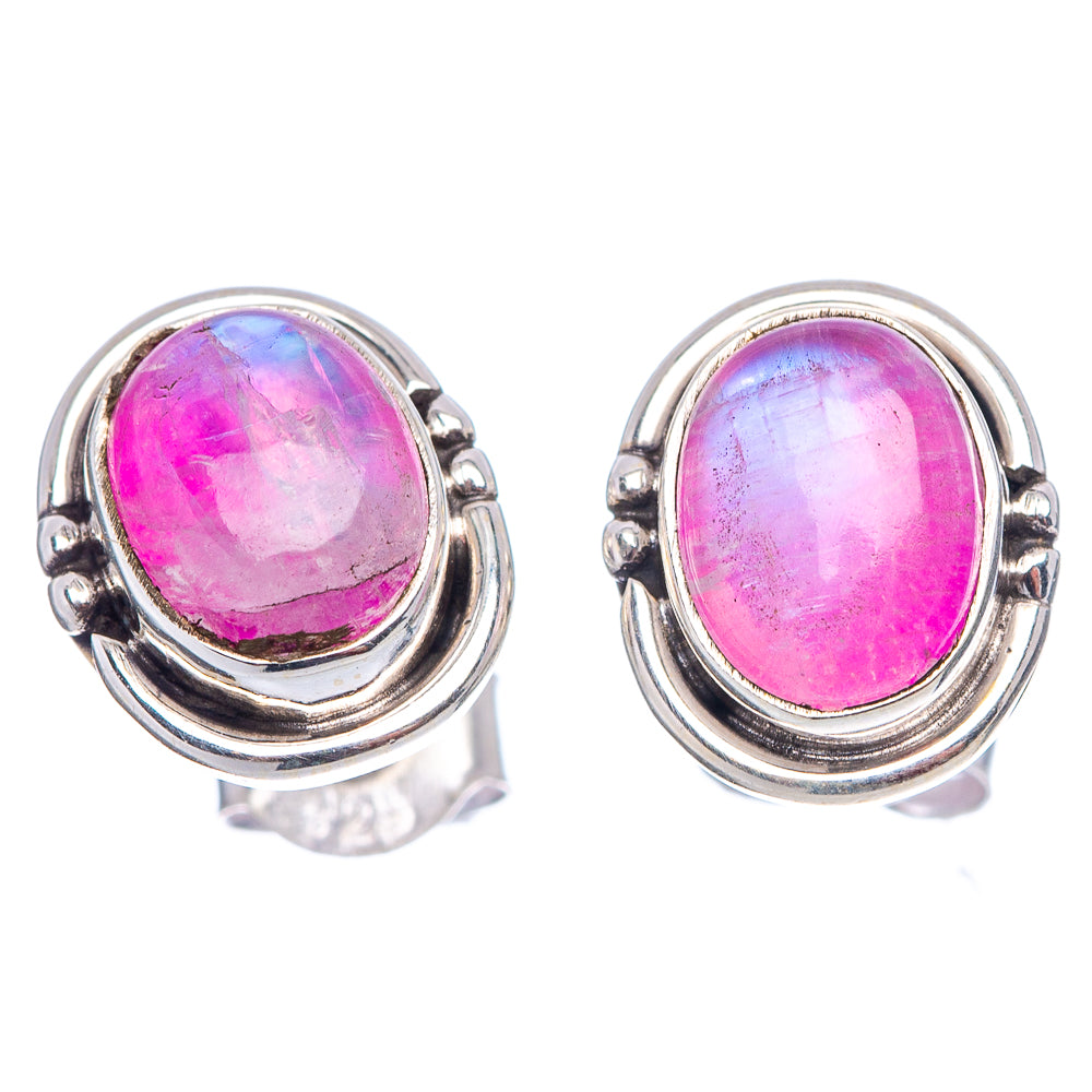 Cotton Candy Turquoise Earrings 3/8" (.925 Sterling Silver)