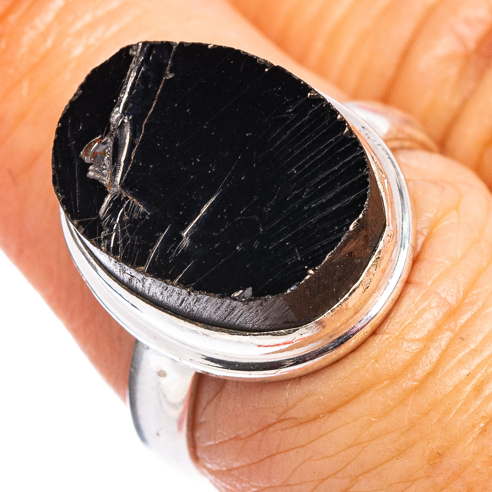 Shungite Ring Size 7 (.925 Sterling Silver)