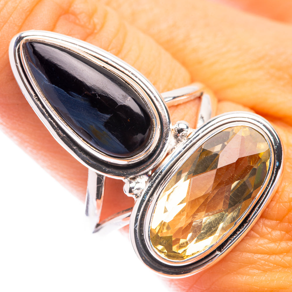 Large Pietersite, Citrine Ring Size 10 (925 Sterling Silver) R141358