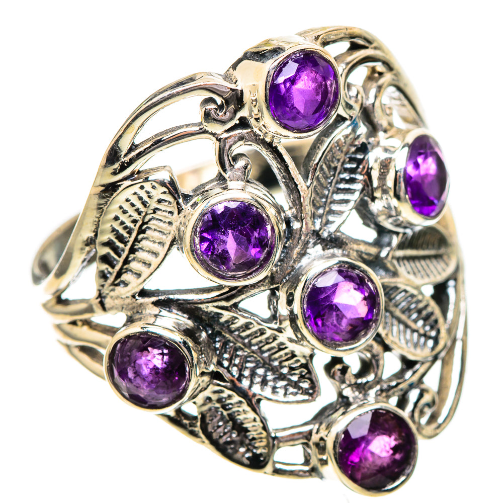 Faceted Amethyst Ring Size 9.75 (925 Sterling Silver) RING137890