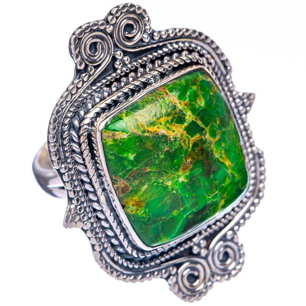 Huge Variscite Ring Size 8.5 (925 Sterling Silver) R144656