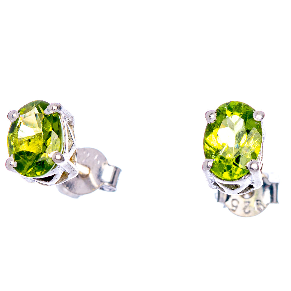 Peridot Dainty Earrings 1/4" (925 Sterling Silver) E433471