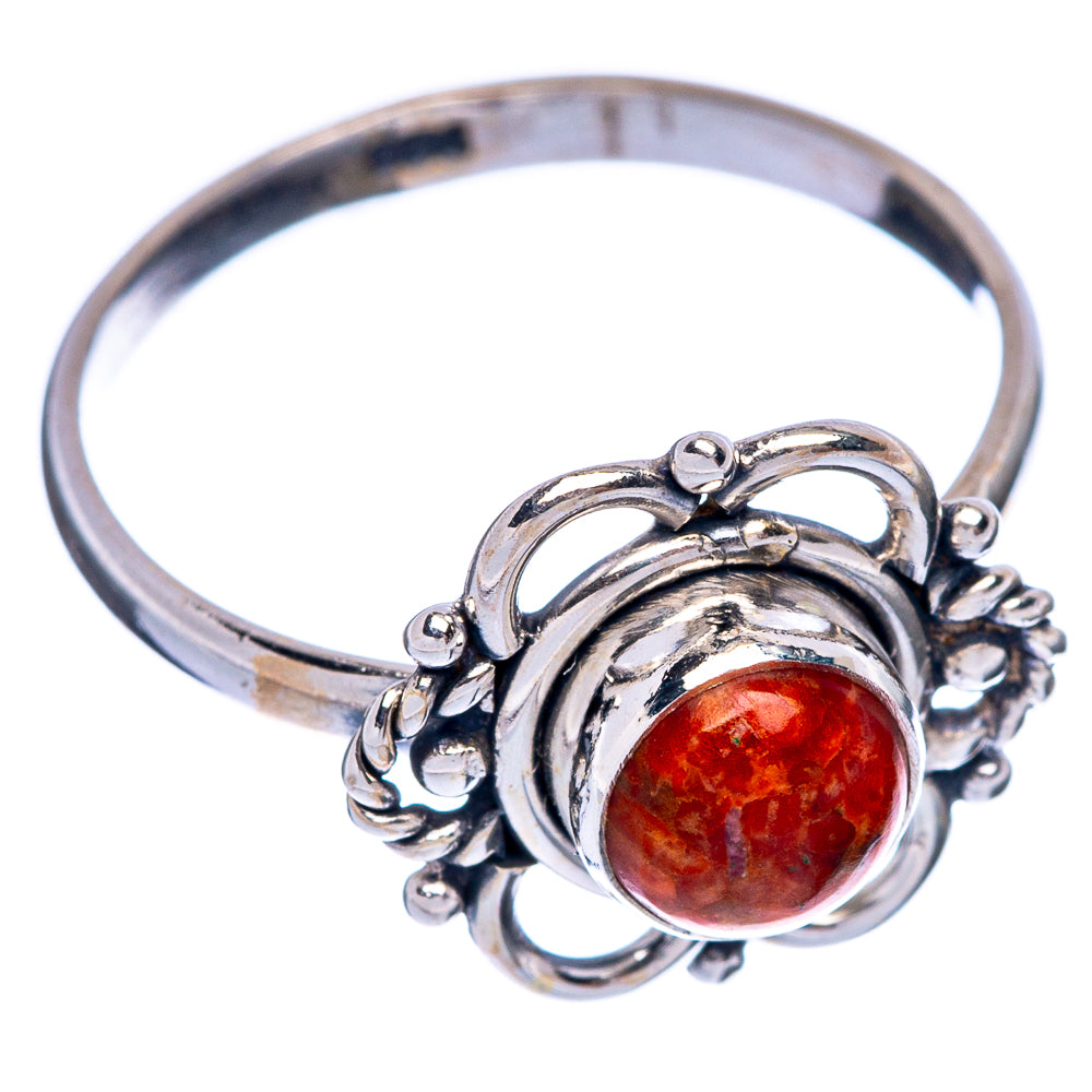 Sponge Coral Dainty Ring Size 6.75 (925 Sterling Silver) R145690