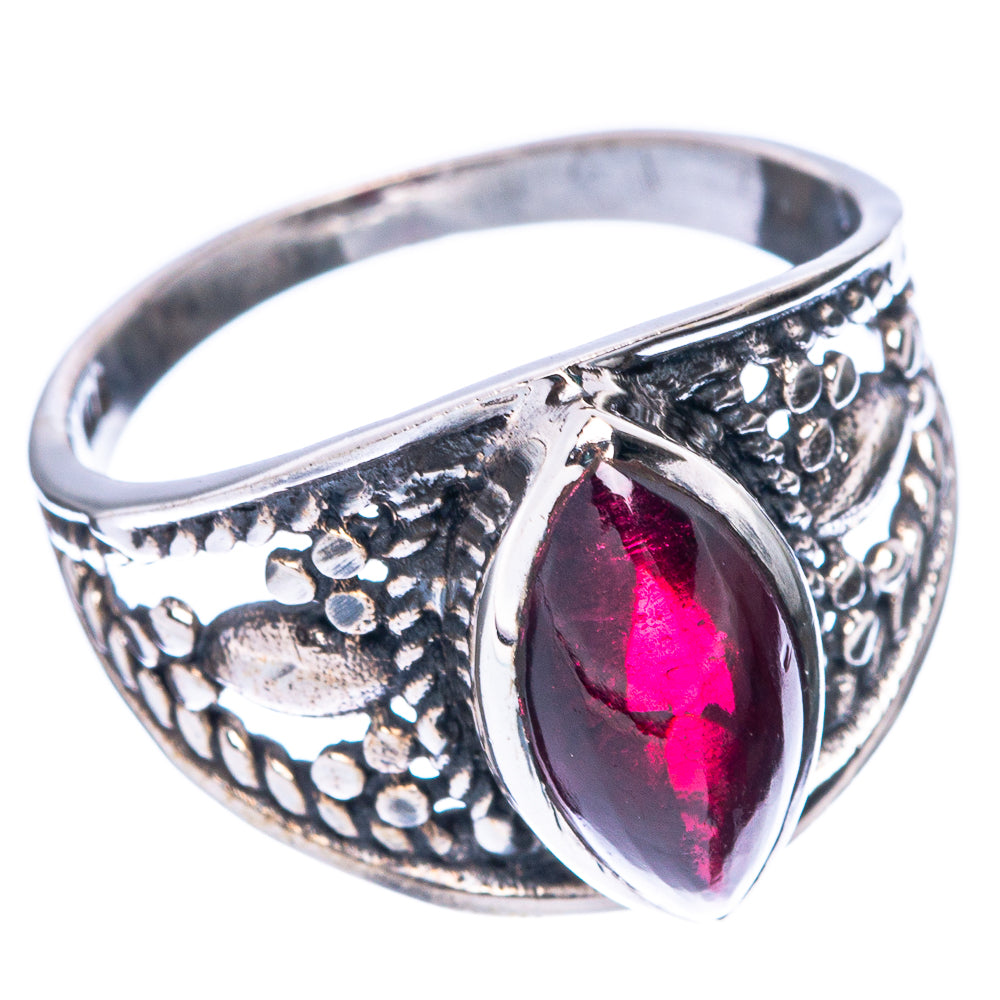 Garnet Dainty Ring Size 6.75 (925 Sterling Silver) R5950