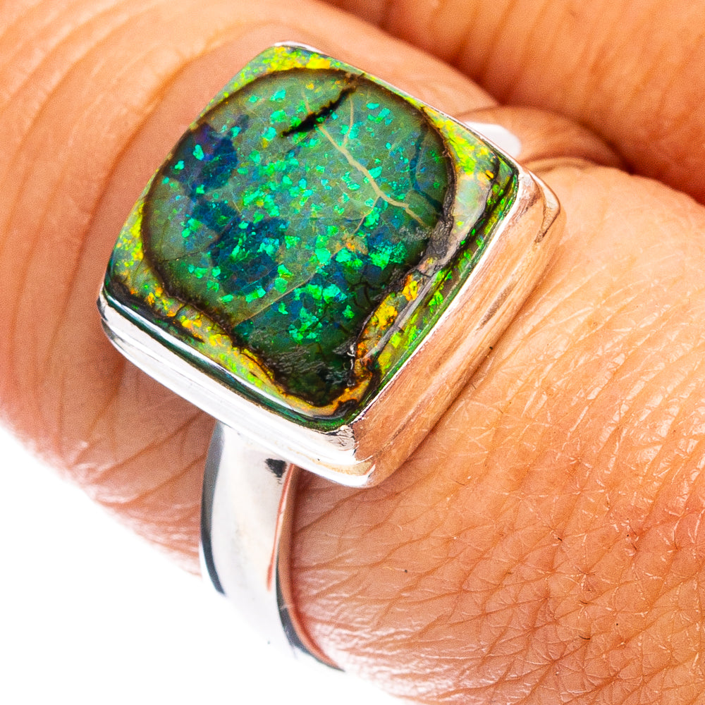 Rare Sterling Opal Ring Size 8 (.925 Sterling Silver)