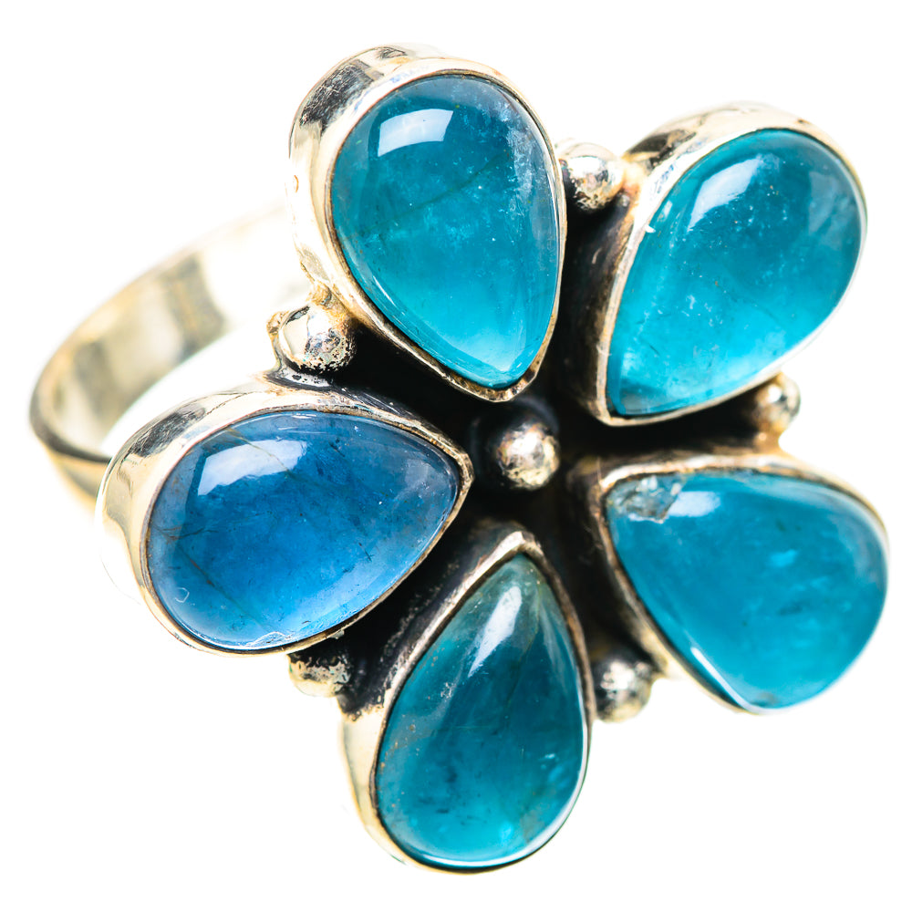Large Blue Fluorite Ring Size 8 (925 Sterling Silver) RING139832