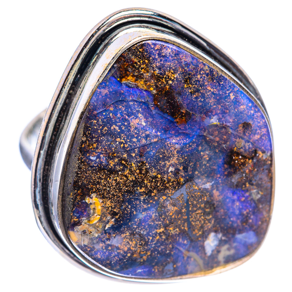 Large Boulder Opal Ring Size 7 (925 Sterling Silver) R143052
