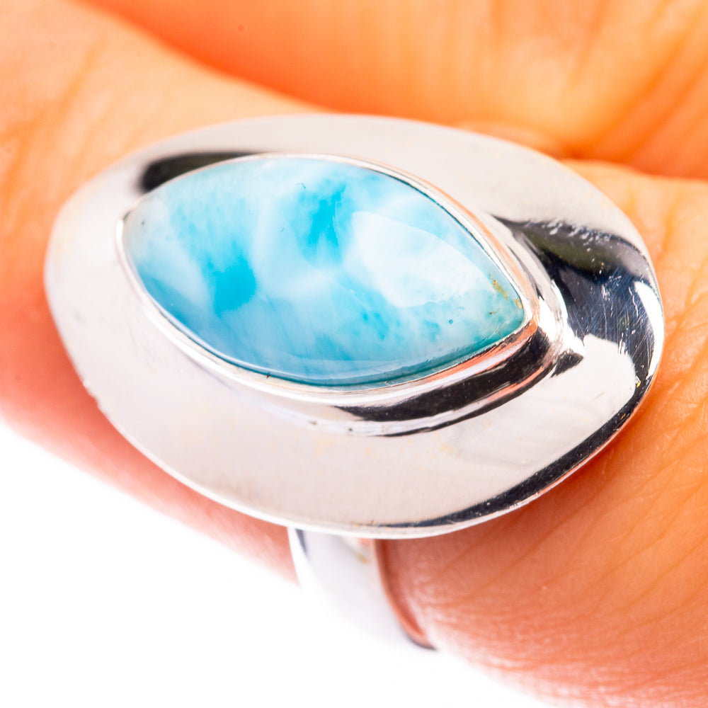 Larimar Ring Size 7 (925 Sterling Silver) R141301