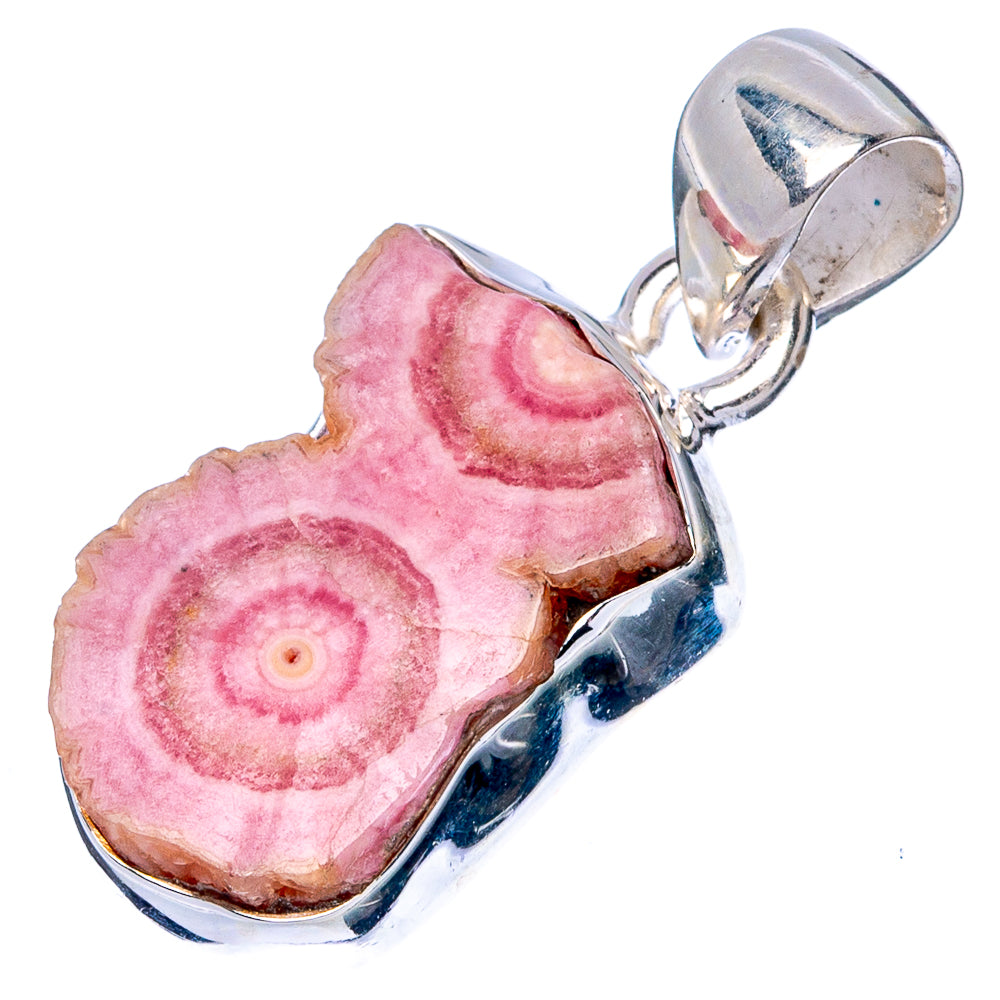 Rare Rhodochrosite Stalactite Pendant 1 1/8" (925 Sterling Silver) P42944