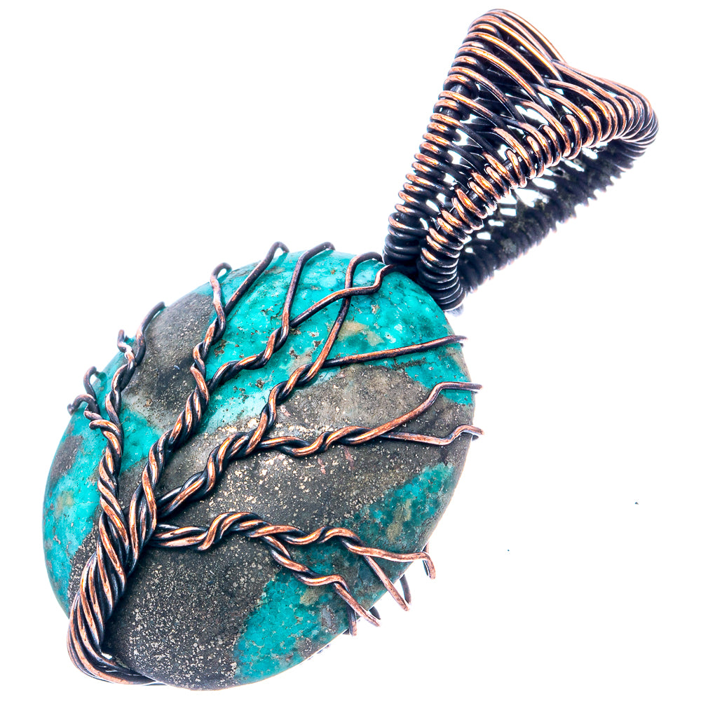 Turquoise Tree of Life 1 5/8" (Oxidized Copper)