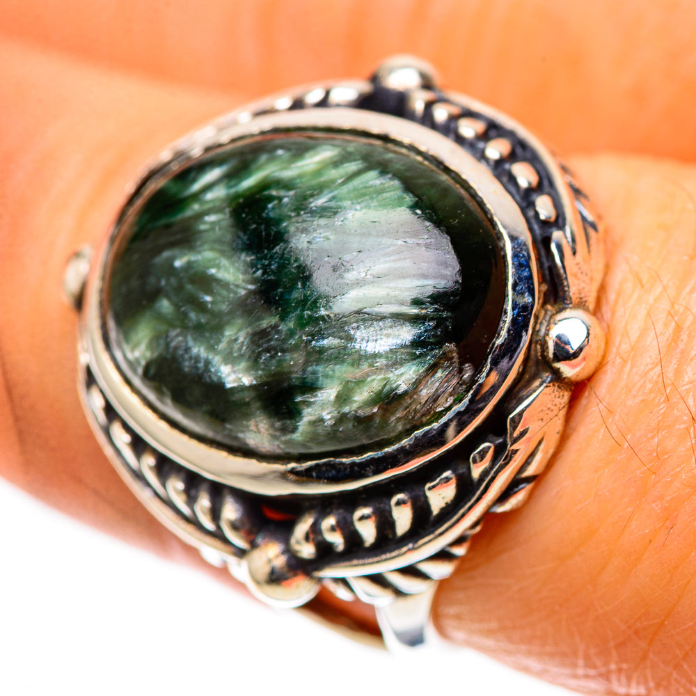 Seraphinite 925 Sterling Silver Ring Size 7 (925 Sterling Silver) RING139603