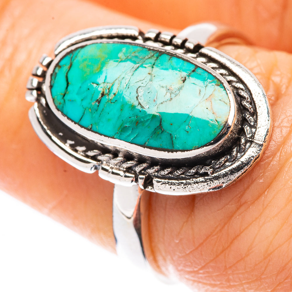 Rare Arizona Turquoise Ring Size 6.5 (925 Sterling Silver) R2170