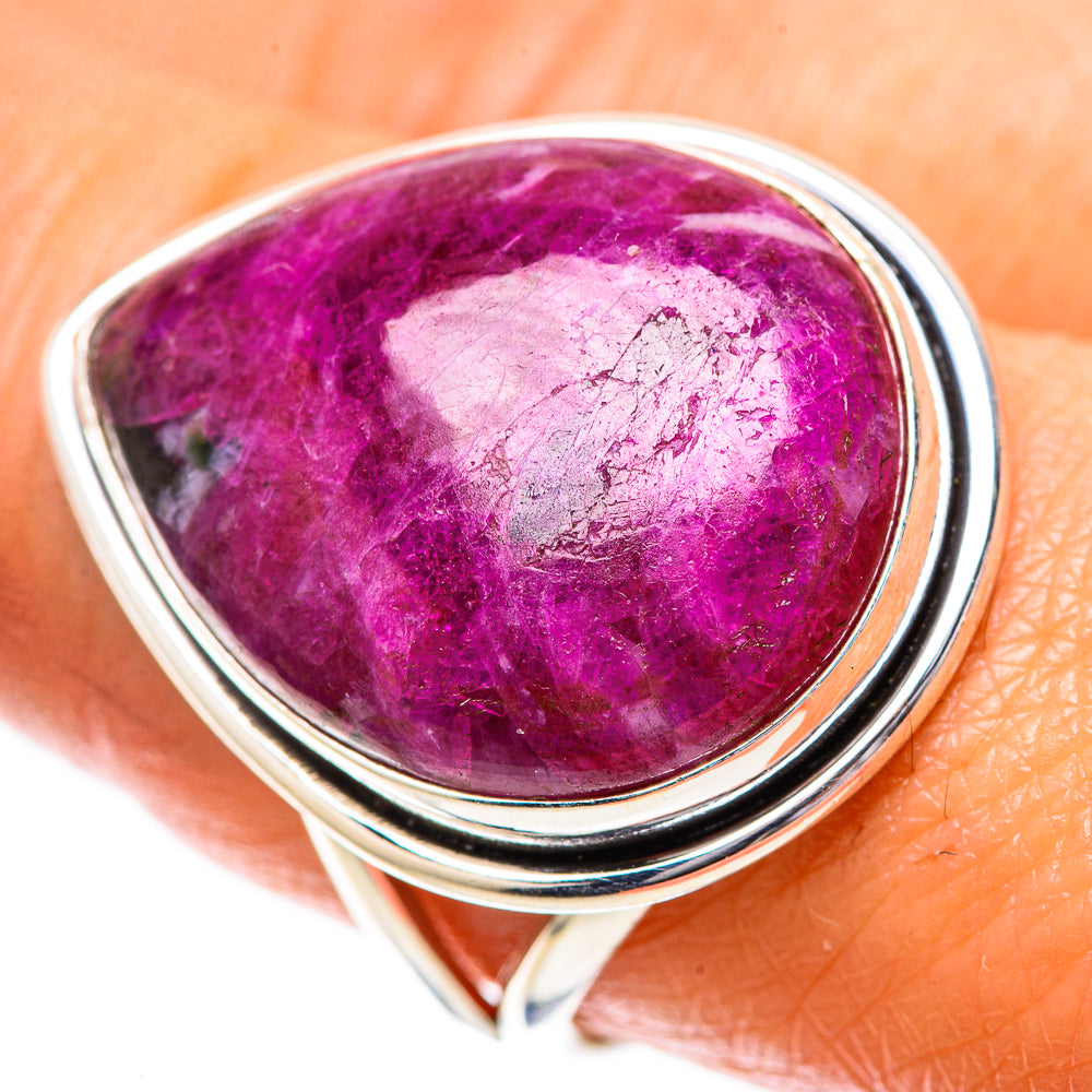 Large Ruby Fuchsite Ring Size 9.25 (925 Sterling Silver) RING137943