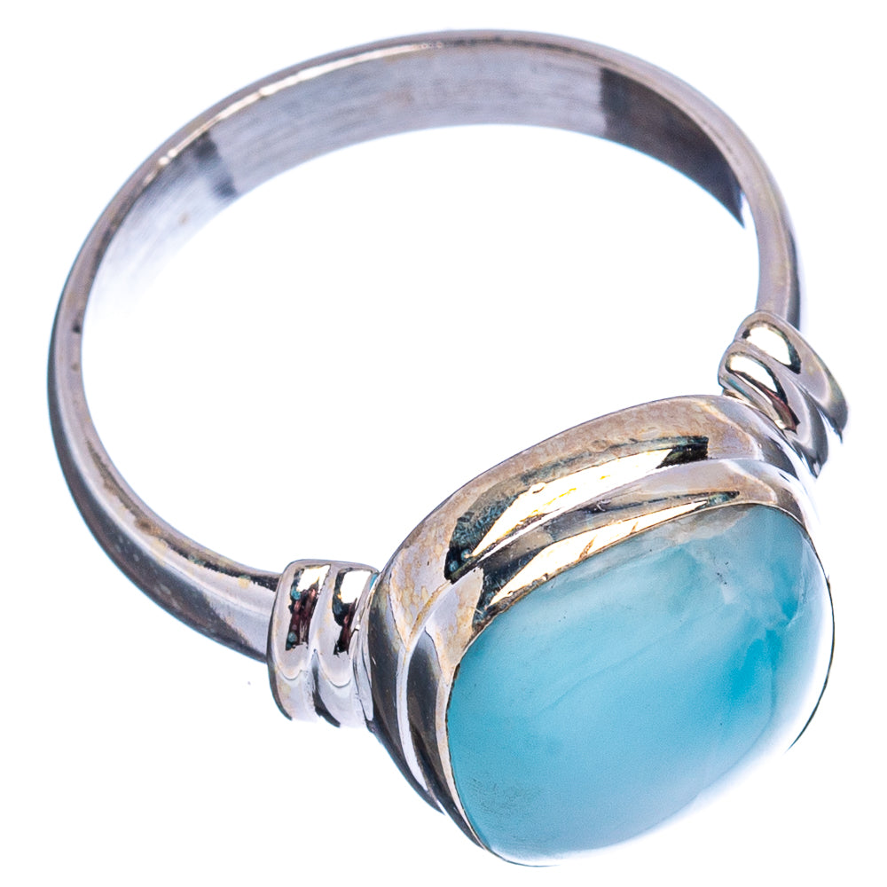 Rare Larimar Ring Size 7.75 (.925 Sterling Silver)