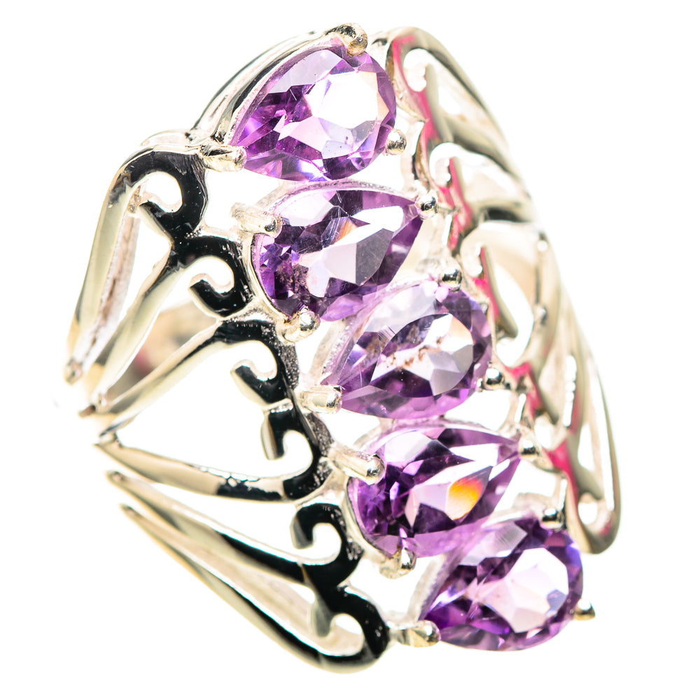 Faceted Amethyst Ring Size 7.5 (925 Sterling Silver) RING138360