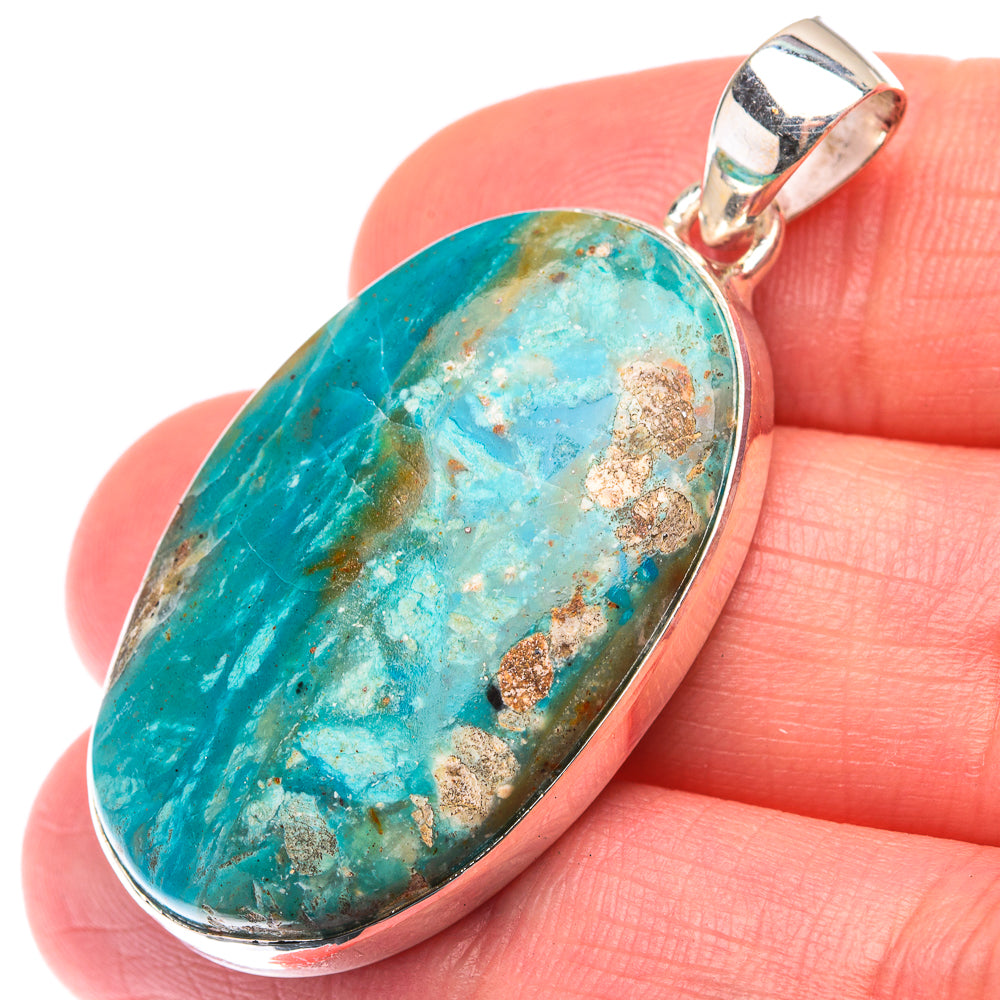 Peruvian Opal Pendant 1 5/8" (925 Sterling Silver) PD38475