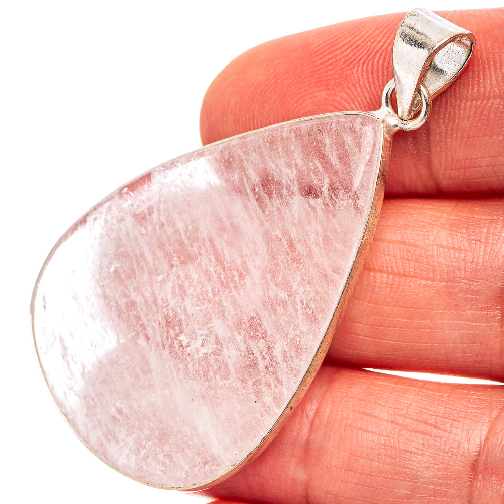 Selenite Pendant 2 1/8" (Silver Plated)