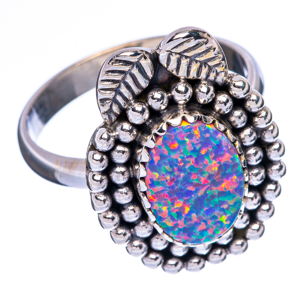 Synthetic Opal Ring Size 8 (925 Sterling Silver) R146076