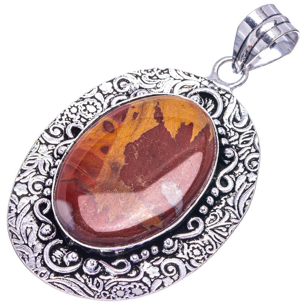 Mookaite Pendant 2 3/8" (German Silver)