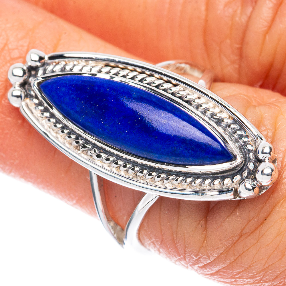 Premium Lapis Lazuli Ring Size 6.25 (925 Sterling Silver) R2604