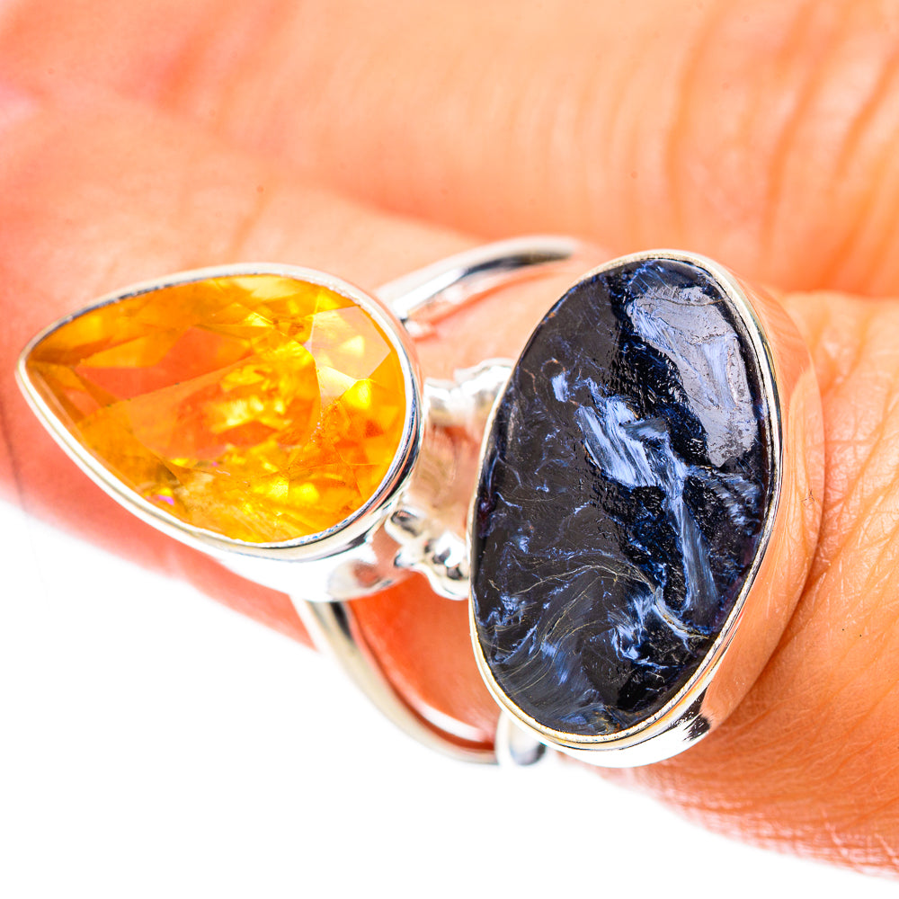 Pietersite, Citrine Ring Size 6 (925 Sterling Silver) RING137926