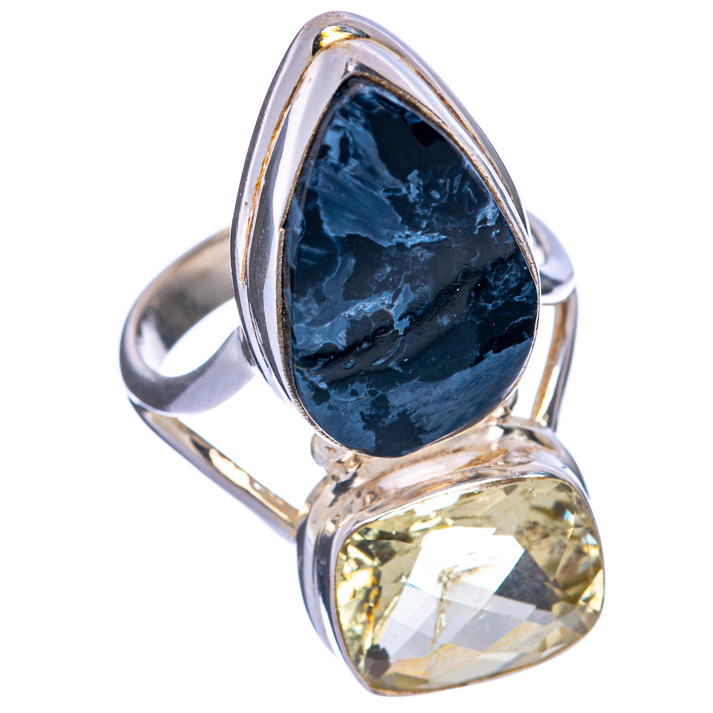 Large Pietersite, Citrine Ring Size 8.25 (925 Sterling Silver) R145302
