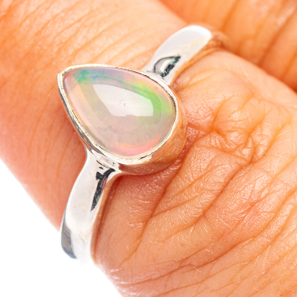 Ethiopian Opal Ring Size 6.75 (.925 Sterling Silver)