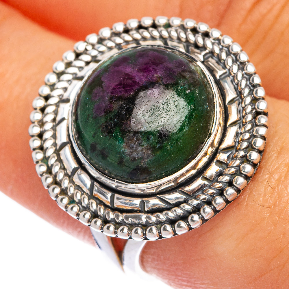 Ruby Zoisite Ring Size 8 (925 Sterling Silver) R145342