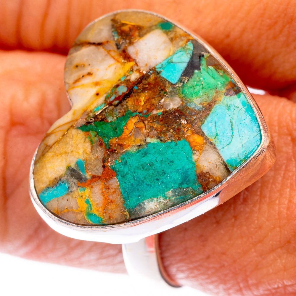 Spiny Oyster Turquoise 925 Sterling Silver Ring Size 9.25 (925 Sterling Silver) RING140274