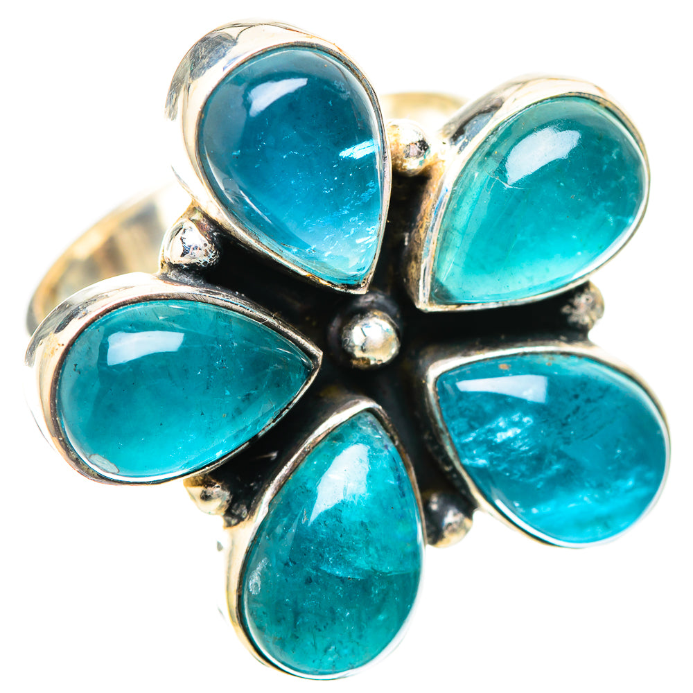 Large Blue Fluorite Ring Size 7.75 (925 Sterling Silver) RING139869